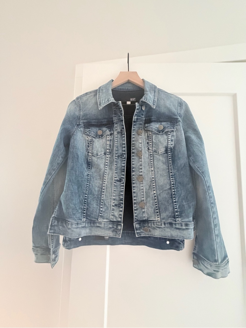 Kut from the Kloth Faded Blue Denim Jacket - Men's Shirt Jacket